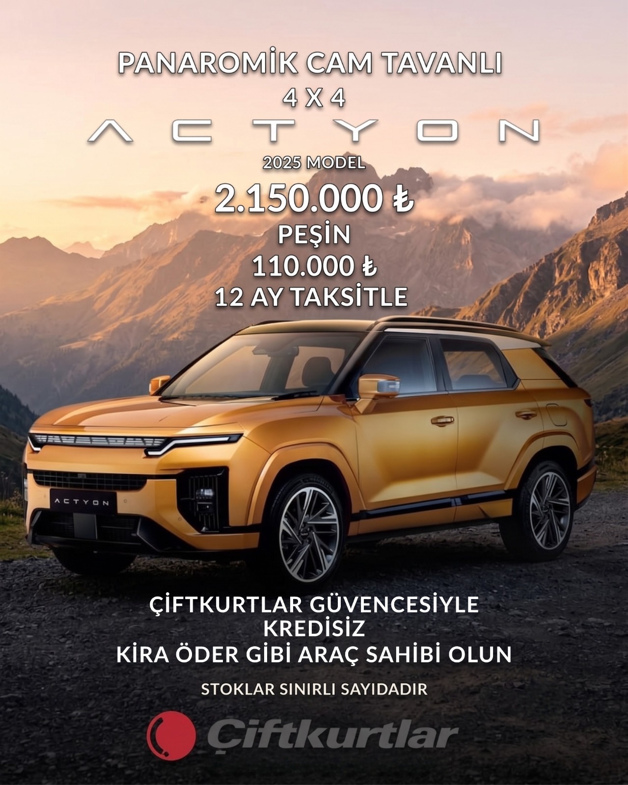 çiftkurtlar kgm satış servis kampanya
