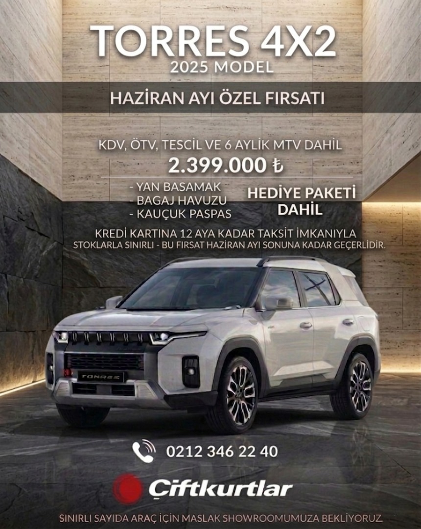 çiftkurtlar kgm torres satış servis kampanya