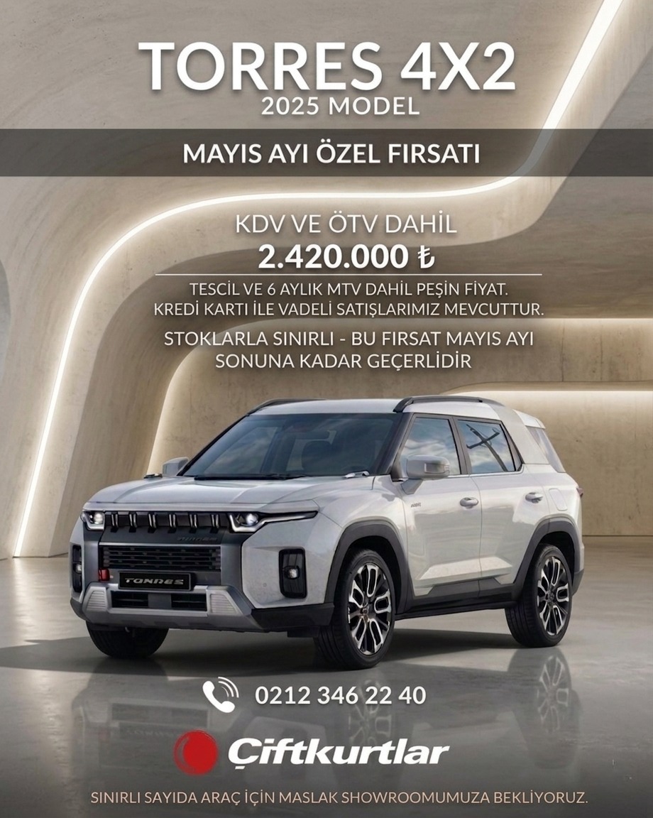 çiftkurtlar kgm torres satış servis kampanya